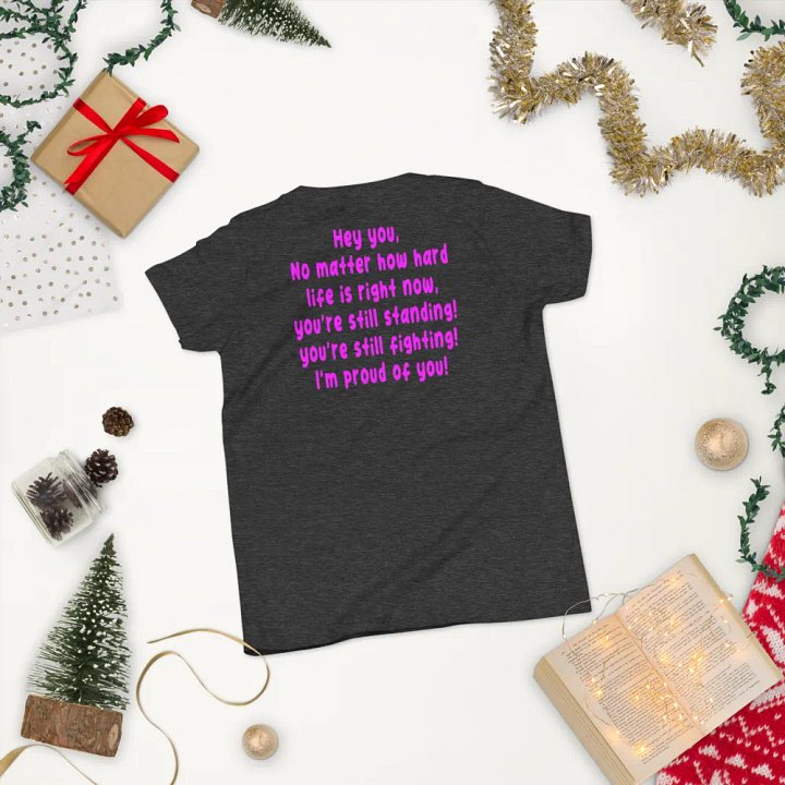 hey you kid - girl dark grey heather product image (1)