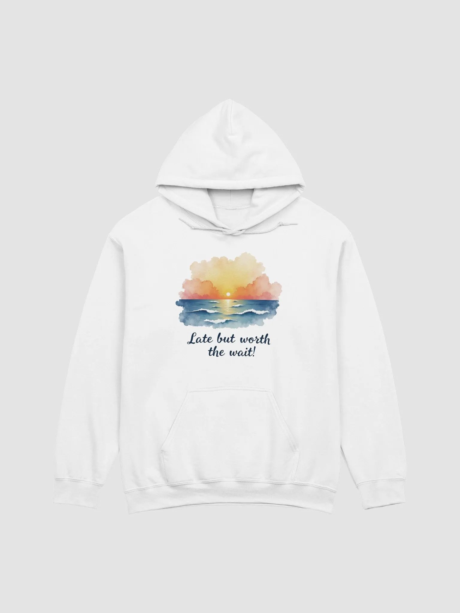 Late But Worth The Wait Sunset Bliss Hoodie product image (2)