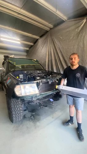 Fitting a MASSIVE Intercooler to my M57 swapped LandCruiser 🔥