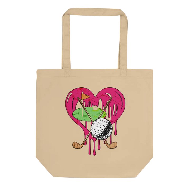Heart Golf Golfers Eco Tote product image (1)