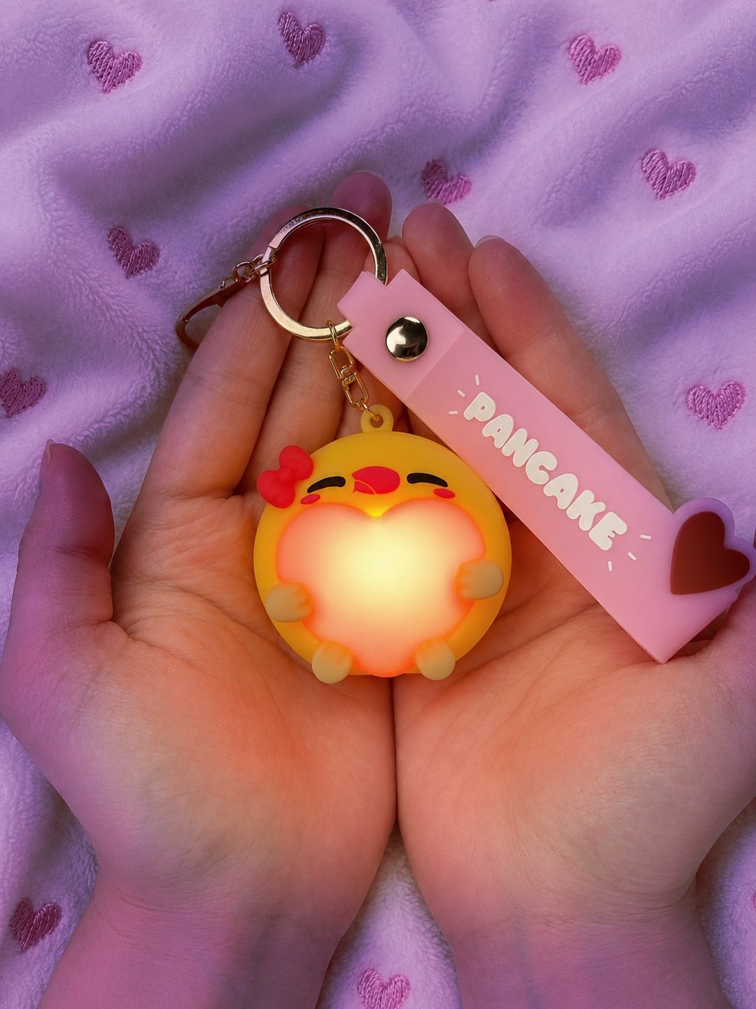 Pancake Light-Up Keychain product image (1)