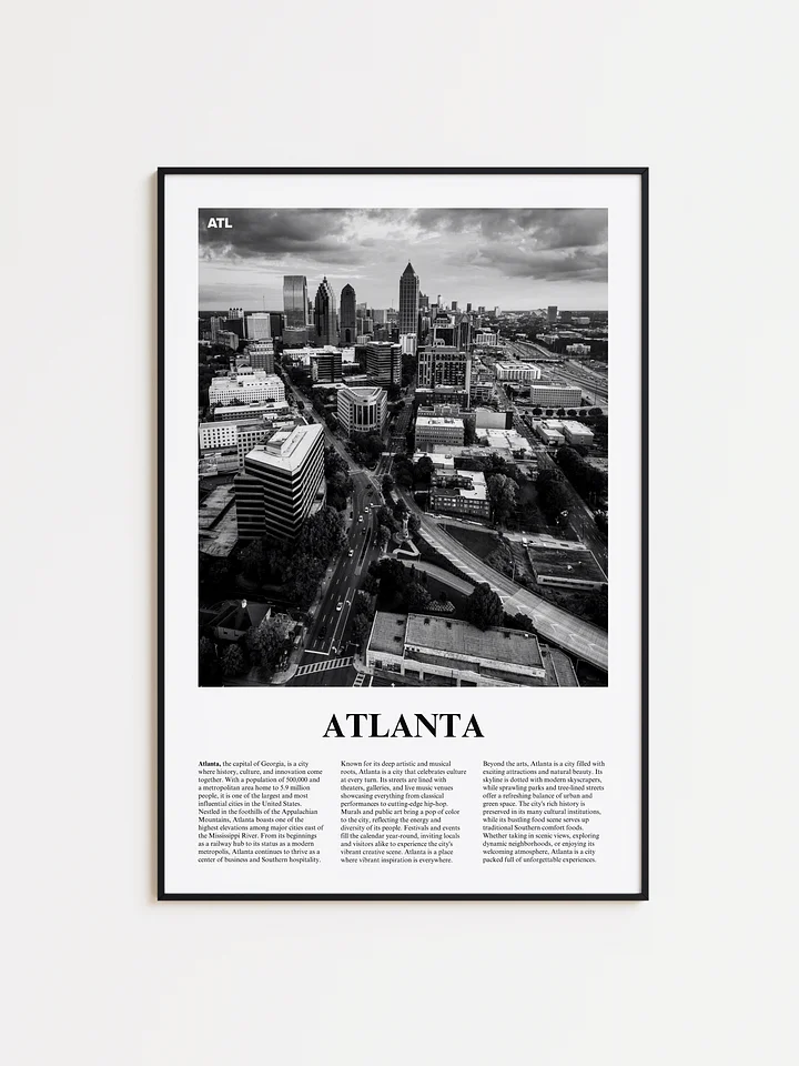 Atlanta 02 Newspaper Poster | Framed product image (1)