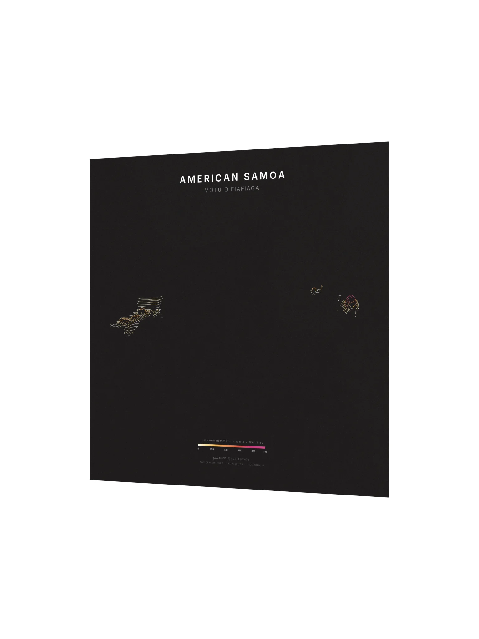 Ridgeline Poster - American Samoa product image (2)