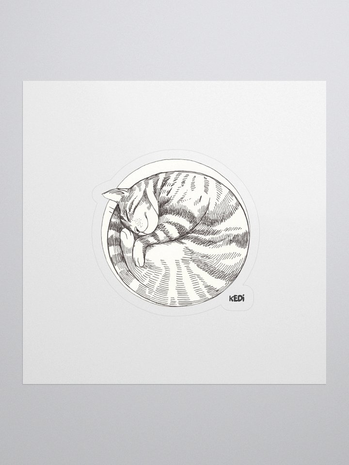 Dreaming Cat Kiss Cut Stickers product image (1)