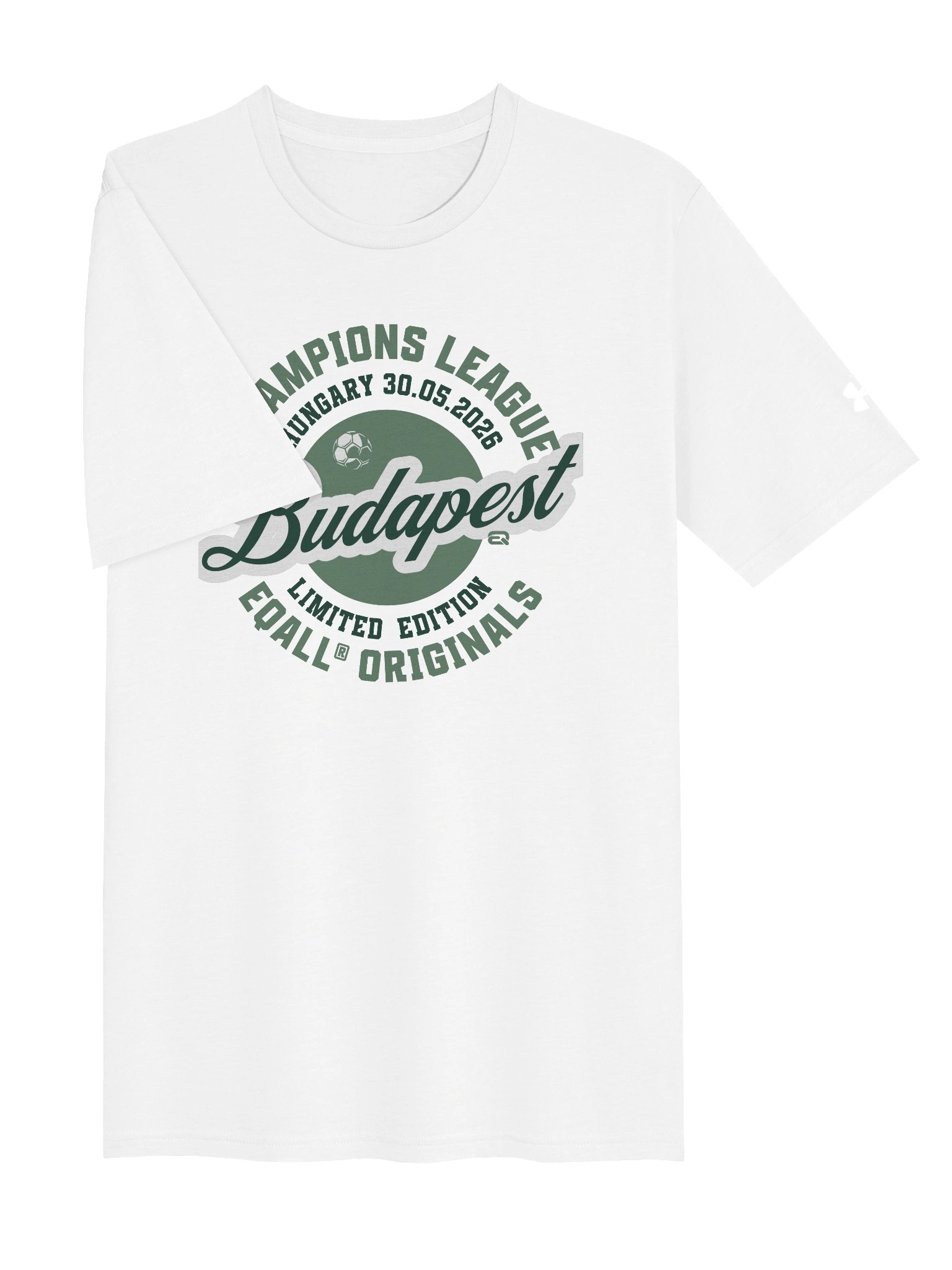 EQALL® ft. Under Armour® Unisex Athletic Tee_Champions League_Olive Green product image (3)
