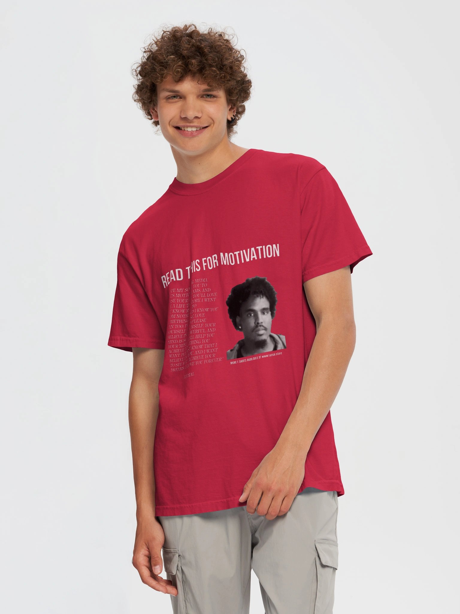 RED MOTIVATIONAL T-SHIRT product image (5)