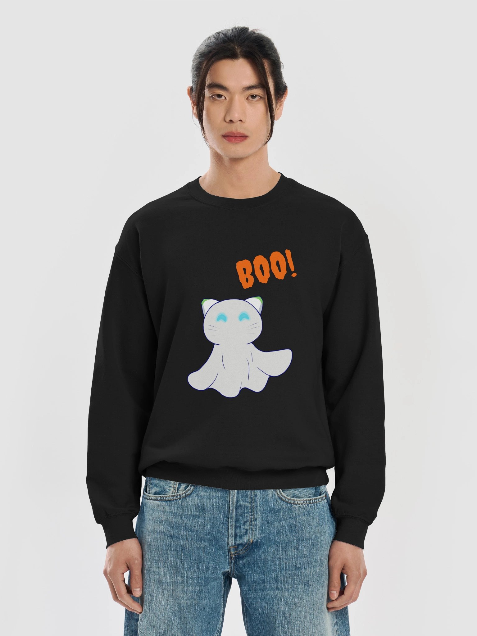BOO! Ghost Catbot Crewneck product image (25)