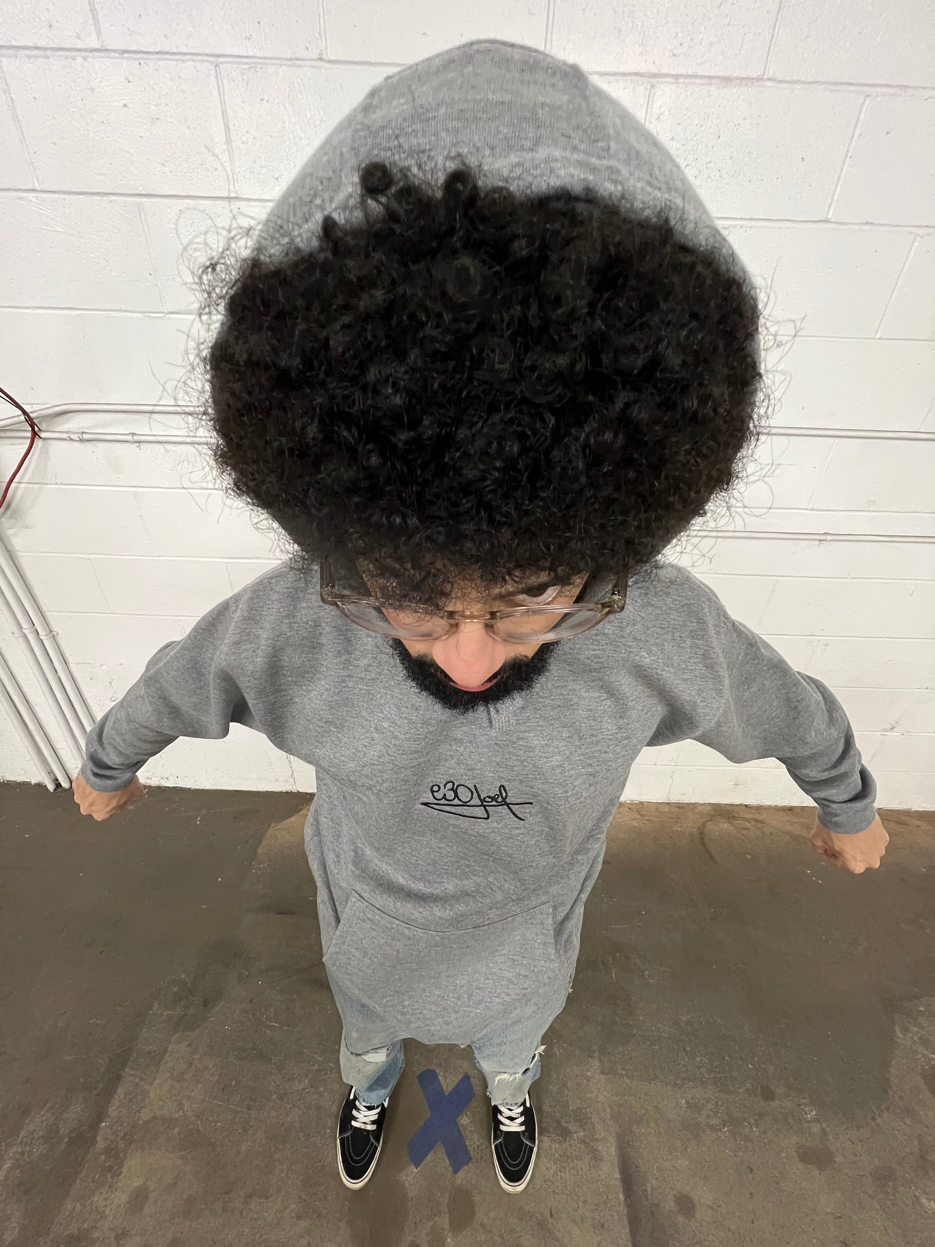 e30joel Embroidery Signature Hoodie (Black Stitch) product image (7)