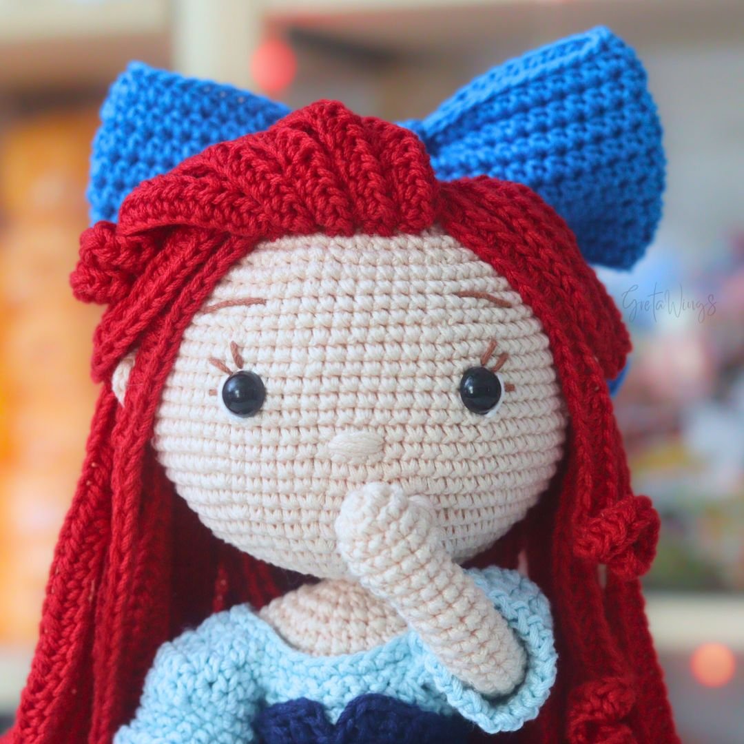 🌊Patrón de Amigurumi de Ariel – Versión Humana con Vestido Rosa (Descarga Digital) product image (6)
