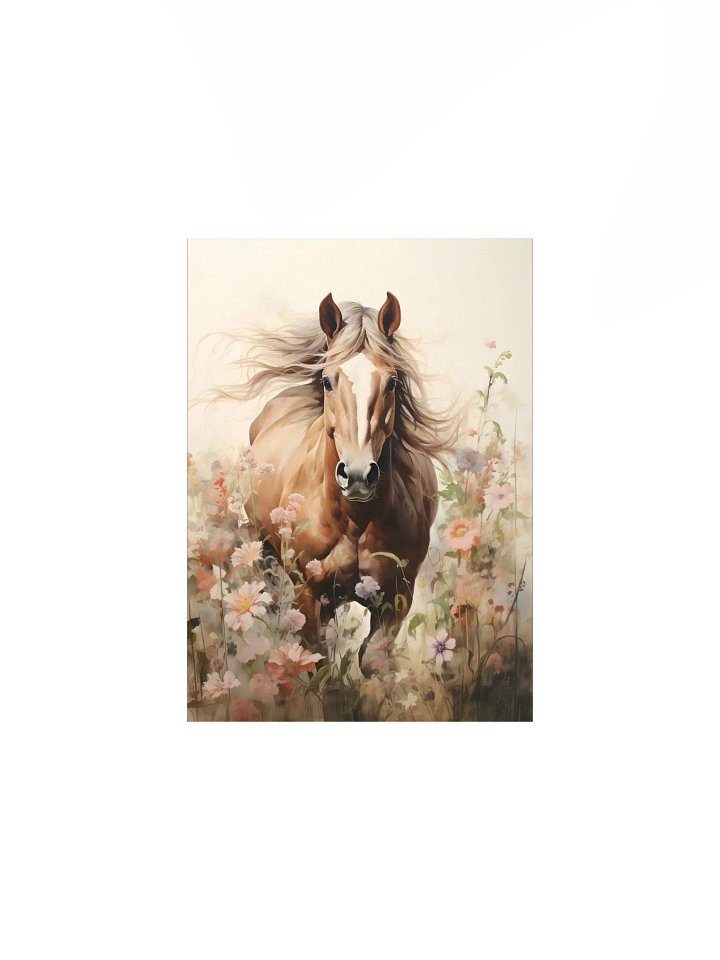 Watercolor Horse in Country Floral Fields product image (2)