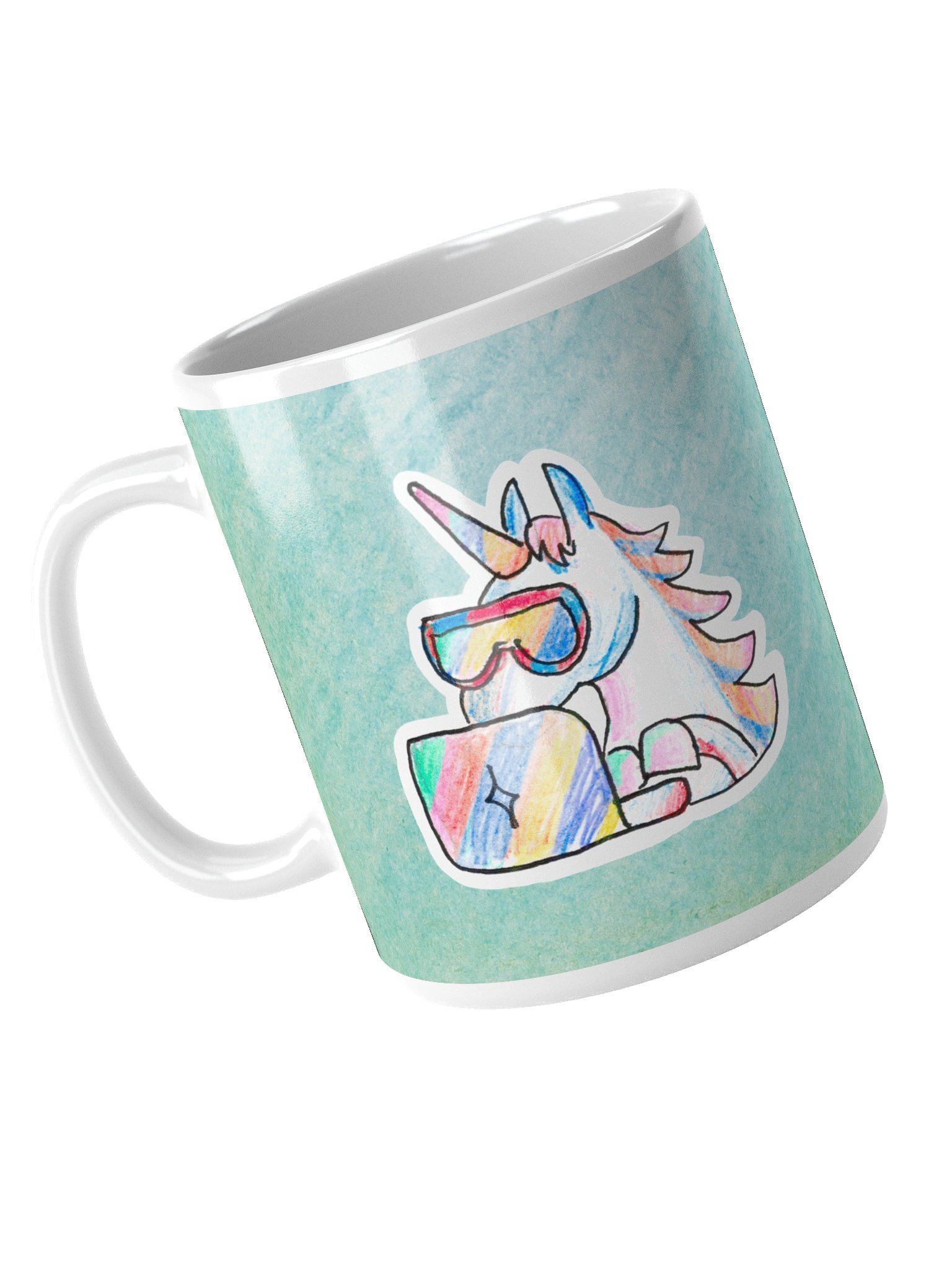 Coding Unicorn Mug (Aqua) product image (4)