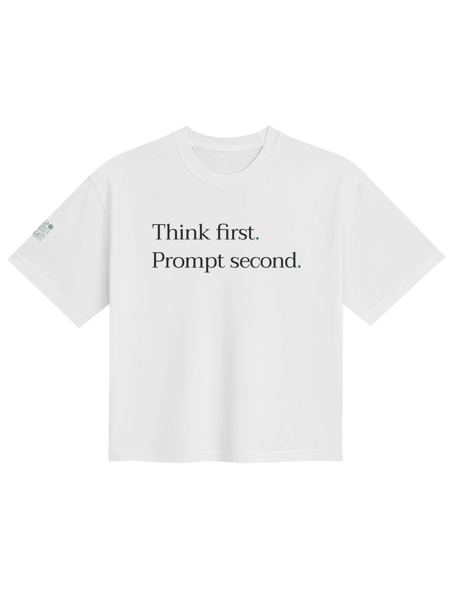Think first. Prompt second. - Boxy T-shirt product image (15)