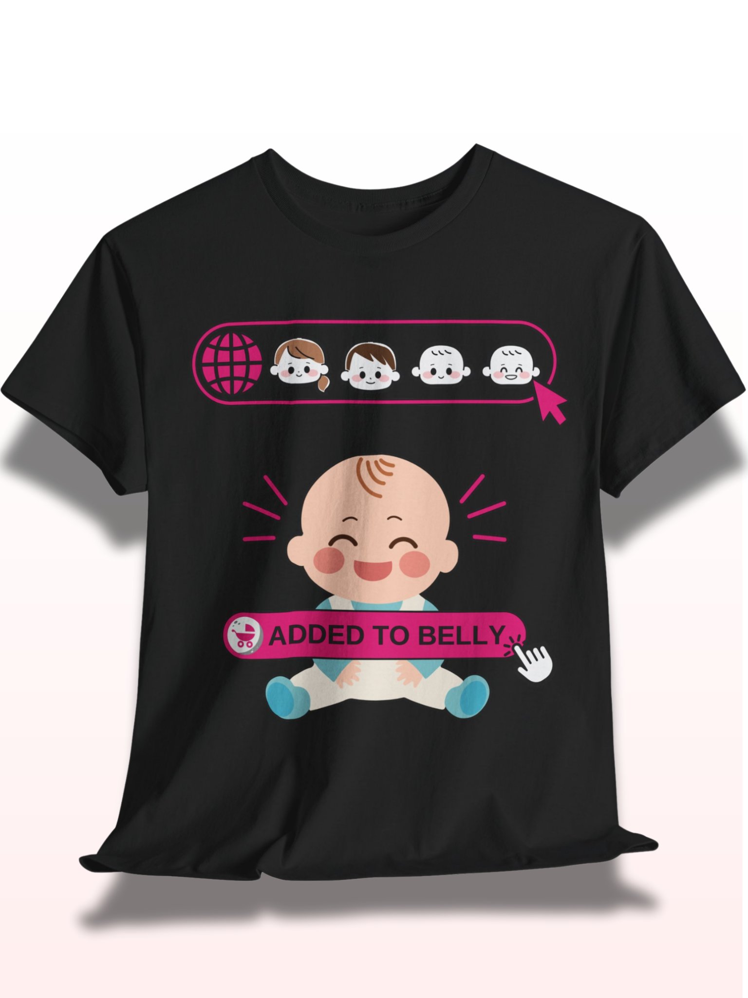 Funny 'Baby Loading' Pregnancy Announcement T-Shirt | Cute Mom-to-Be Reveal Tee | Expecting Mom Gift product image (1)