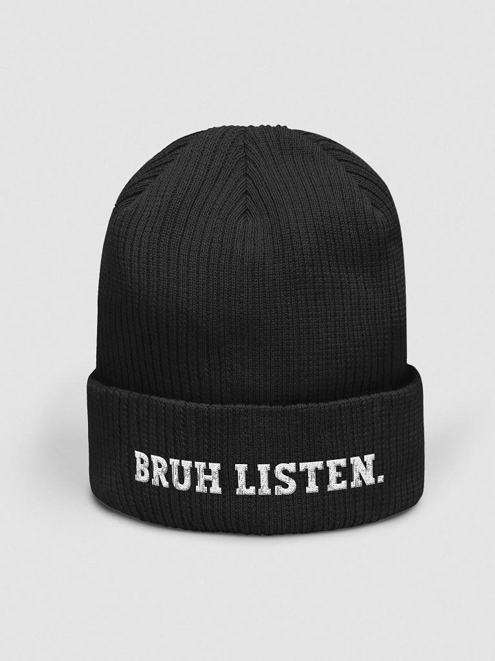Bruh Listen Beanie product image (2)