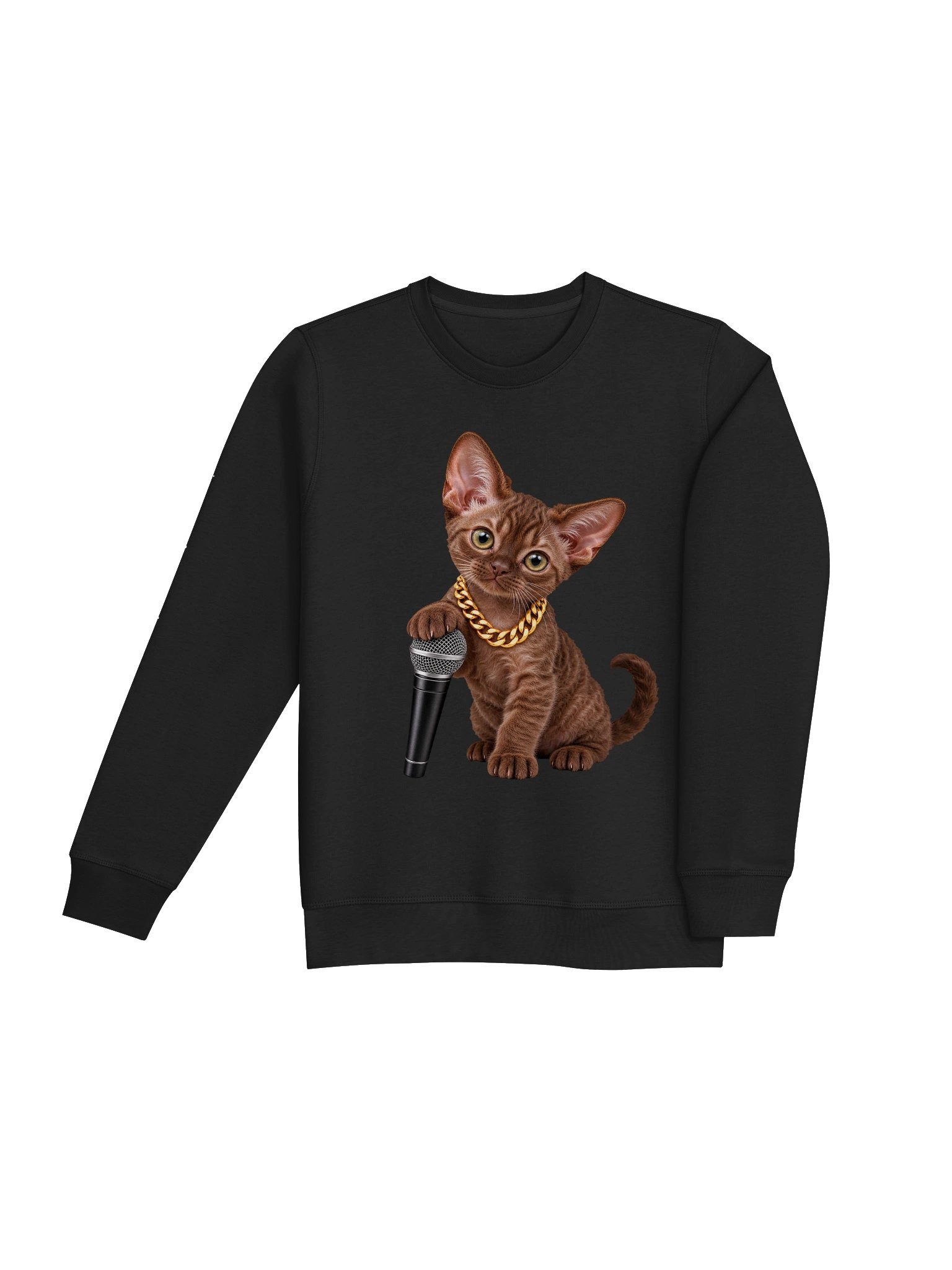 Hip Hop Devon Rex Kitten – Organic Unisex Sweatshirt product image (18)