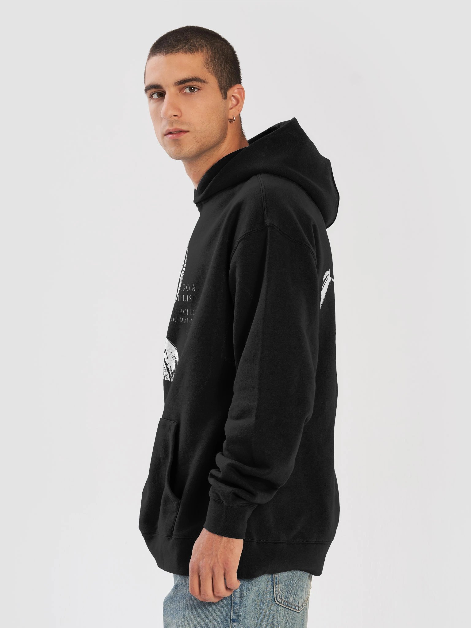 Dauðaró & Pantheïst — Af holdi og málmi Limited Edition Oversized Hoodie (Black) product image (7)