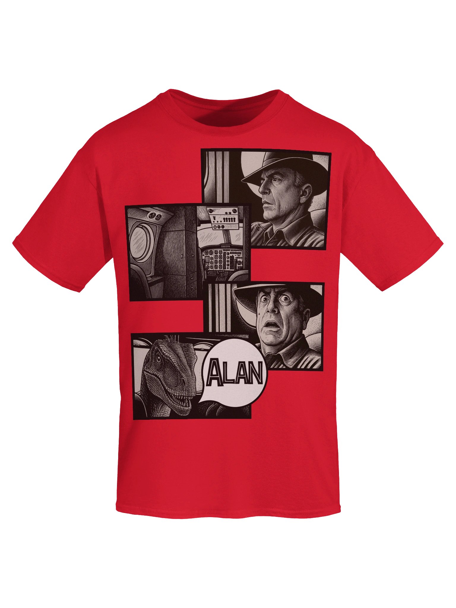 Jurassic Park III inspired Alan Scene T-Shirt product image (7)