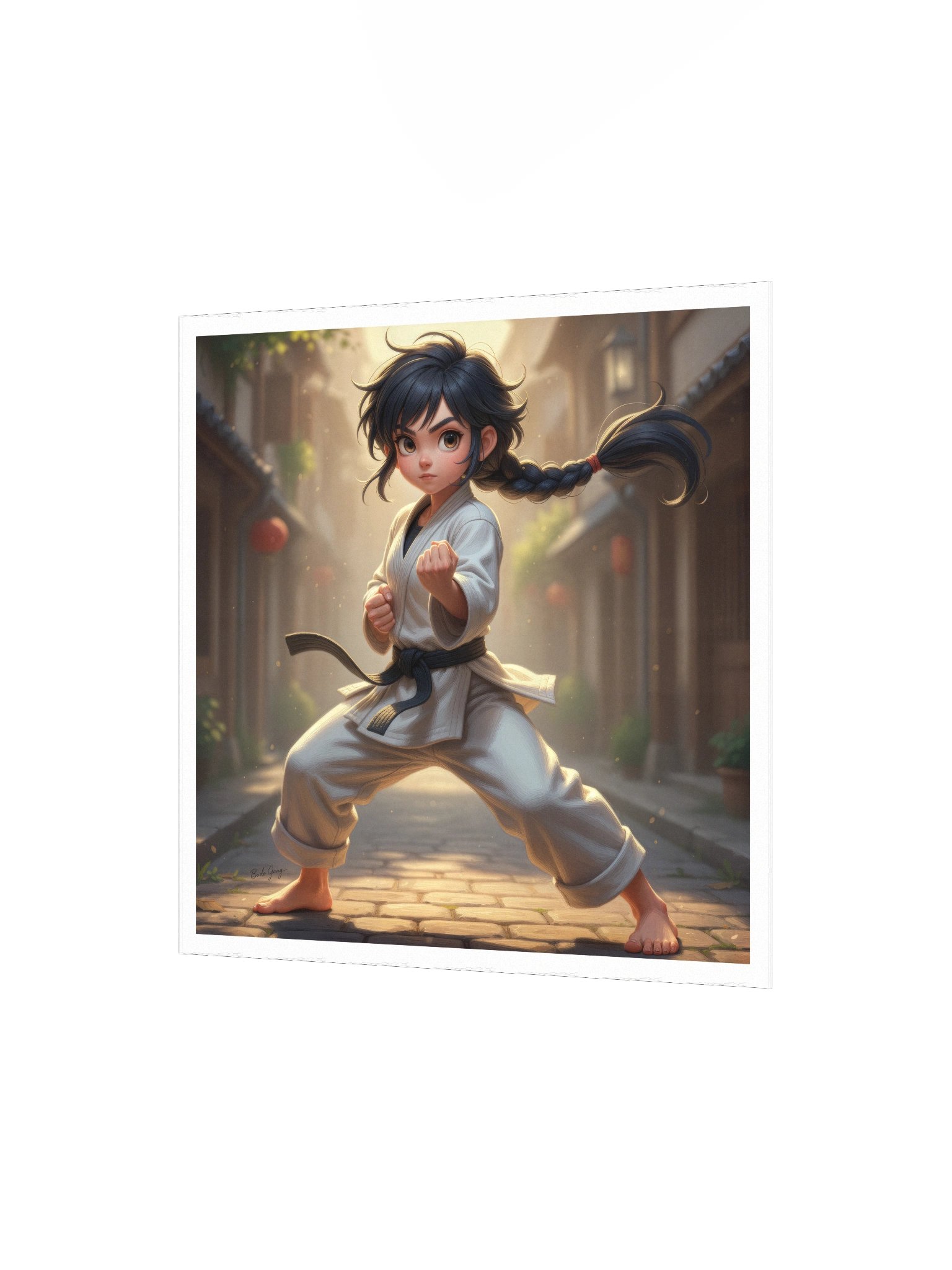 Karate Girl Art Poster product image (3)
