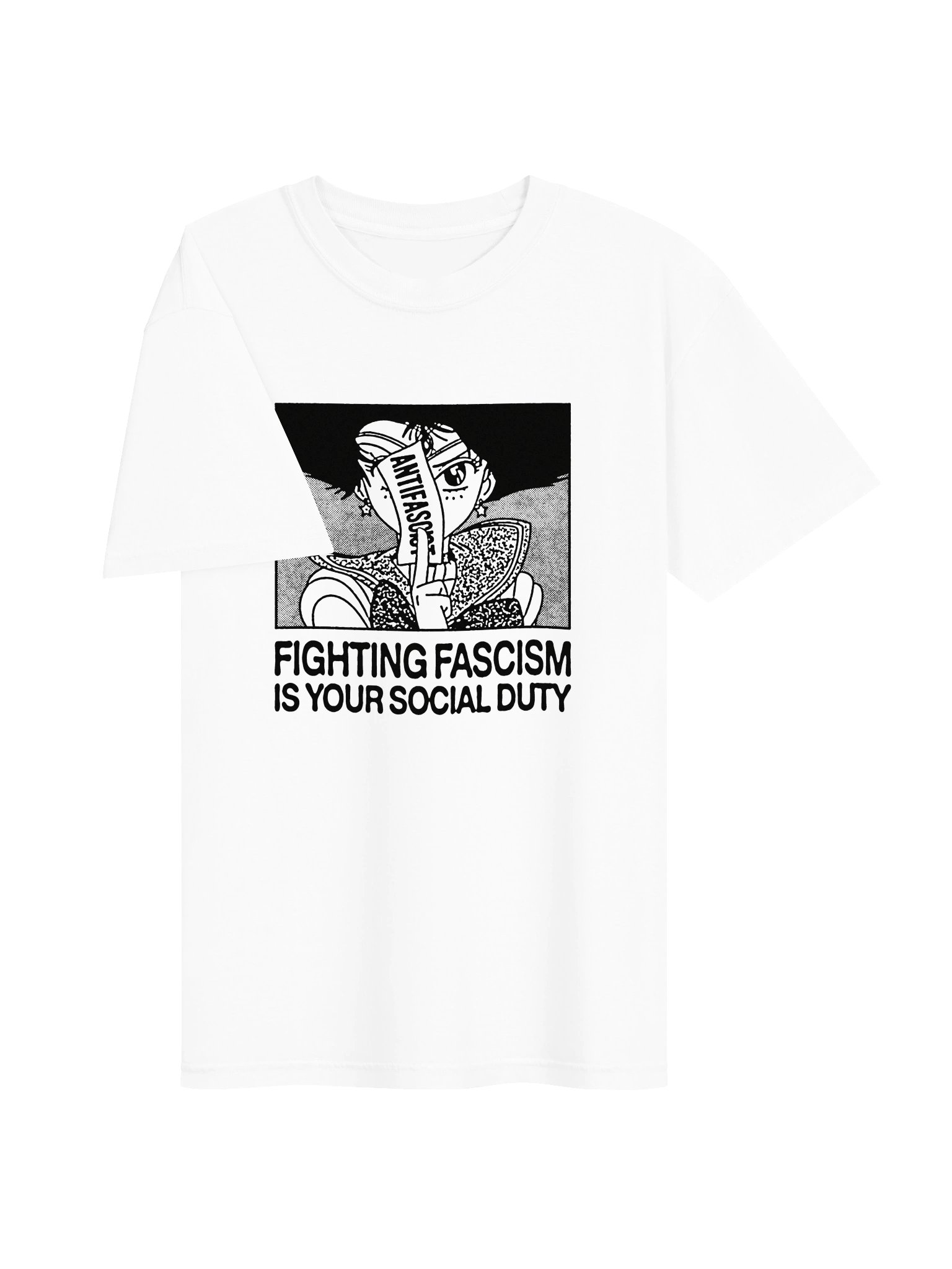 FIGHTING ! T-shirt. white vers. product image (2)
