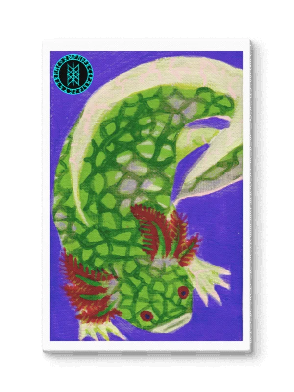 Gone Fission July Scaled Axolotl Canvas Print product image (7)