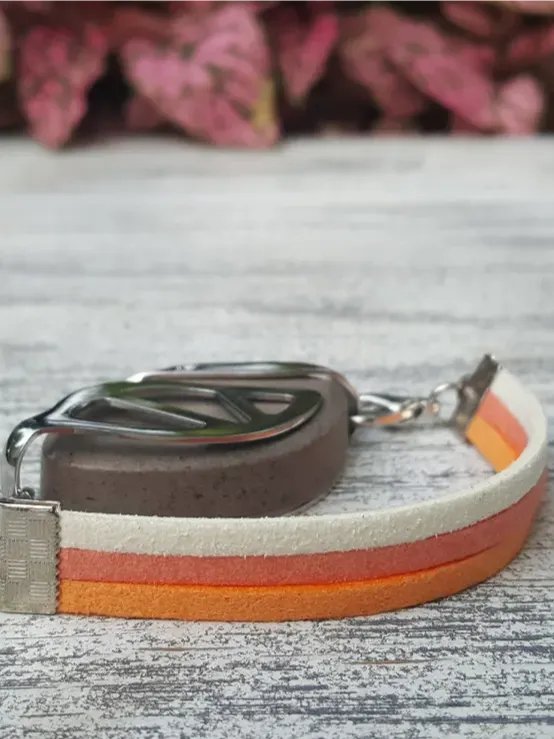 Sorbet Faux Suede Bracelet | Handmade Accessory for Bellabeat Leaf Urban & Ivy product image (1)