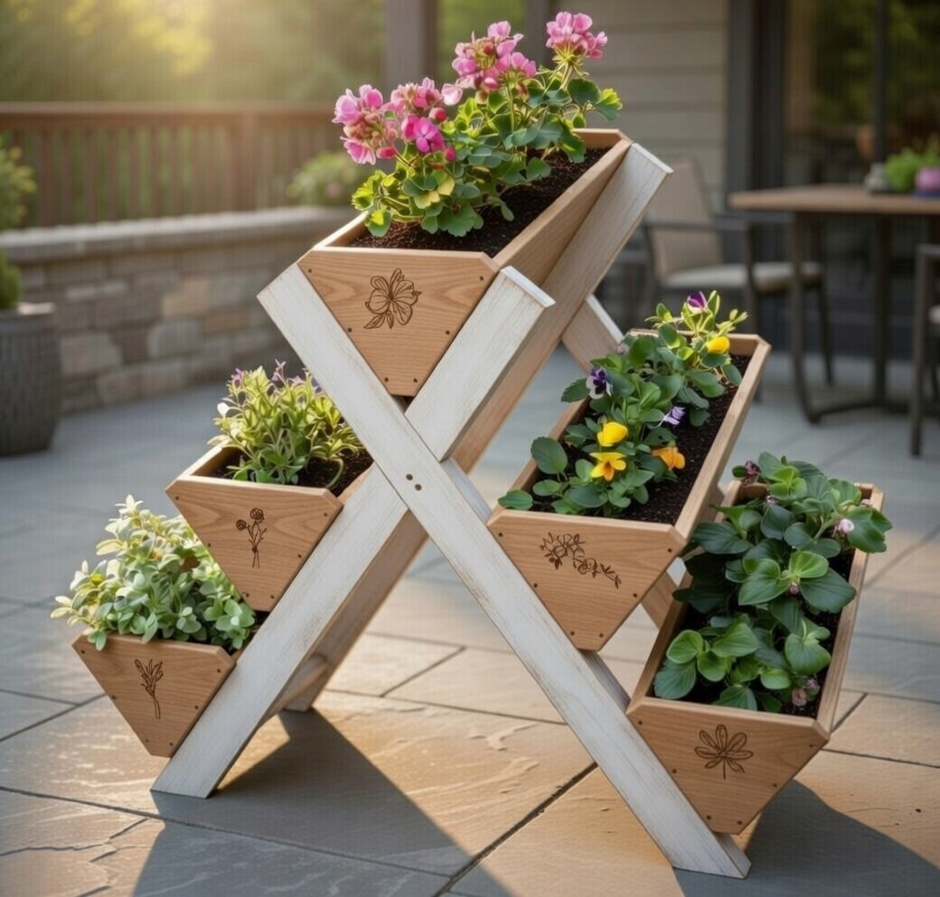 5 Box Tier Planter DIGITAL Plans product image (2)