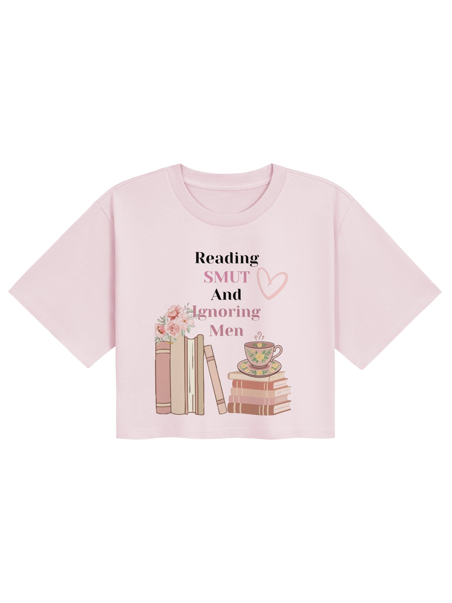 Reading Smut and Ignoring Men Crop Tee product image (2)