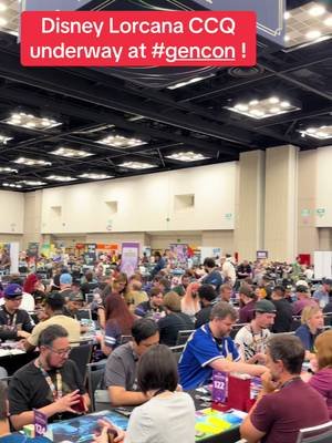Disney Lorcana is ELECTRIC with the CCQ underway! Good luck to all Illumineer’s! #Lorcana #LorcanaCreators #LorcanaCommunity #GenCon 
