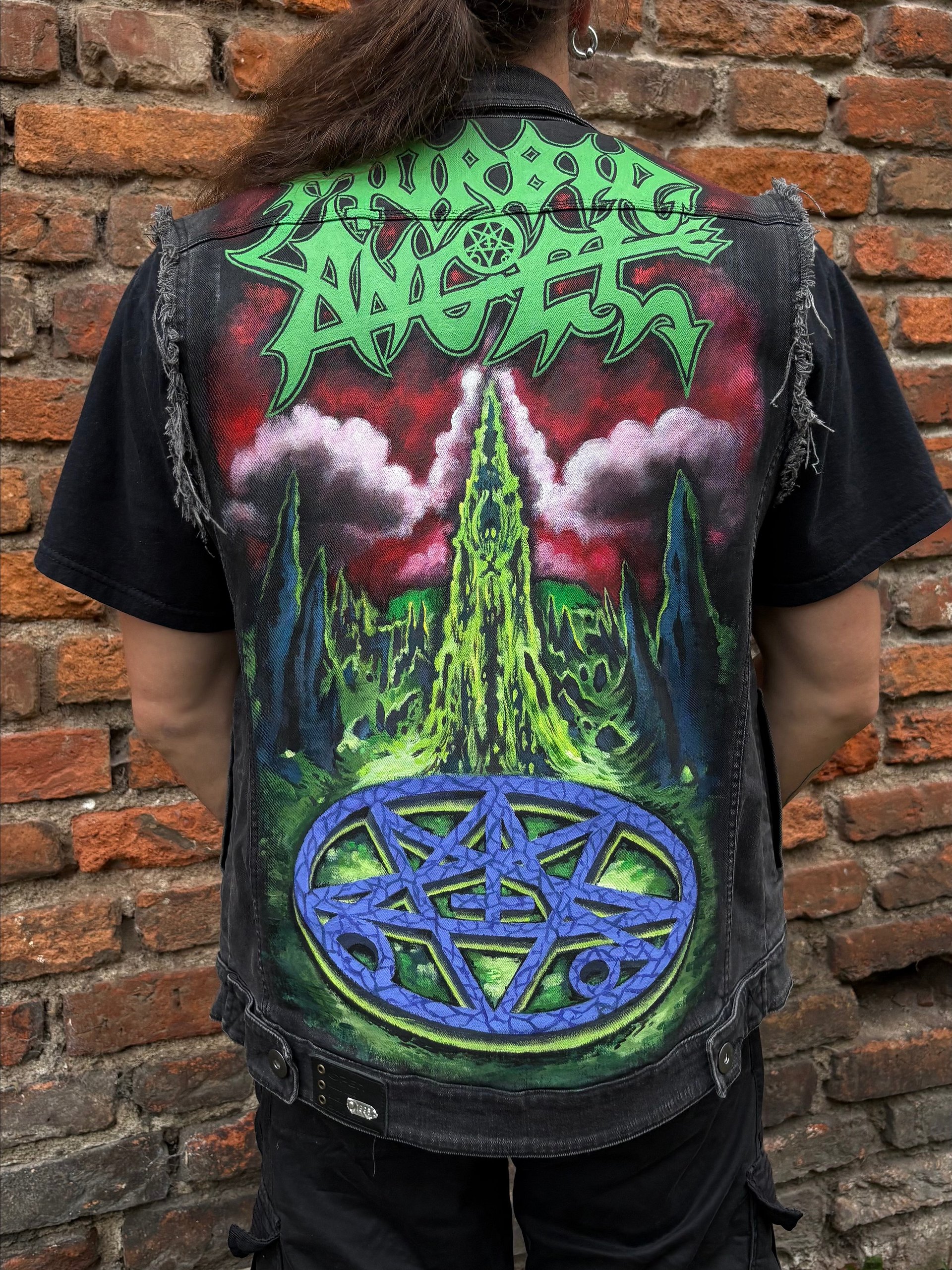 MORBID ANGEL "ALTARS OF MADNESS" TRIBUTE: Hand-Painted 1-of-1 Vest product image (1)