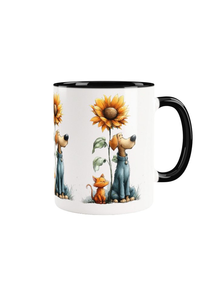 Sunflower Dog and Cat Coffee Mug product image (2)