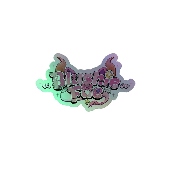 Holographic Blushie Logo Sticker product image (2)