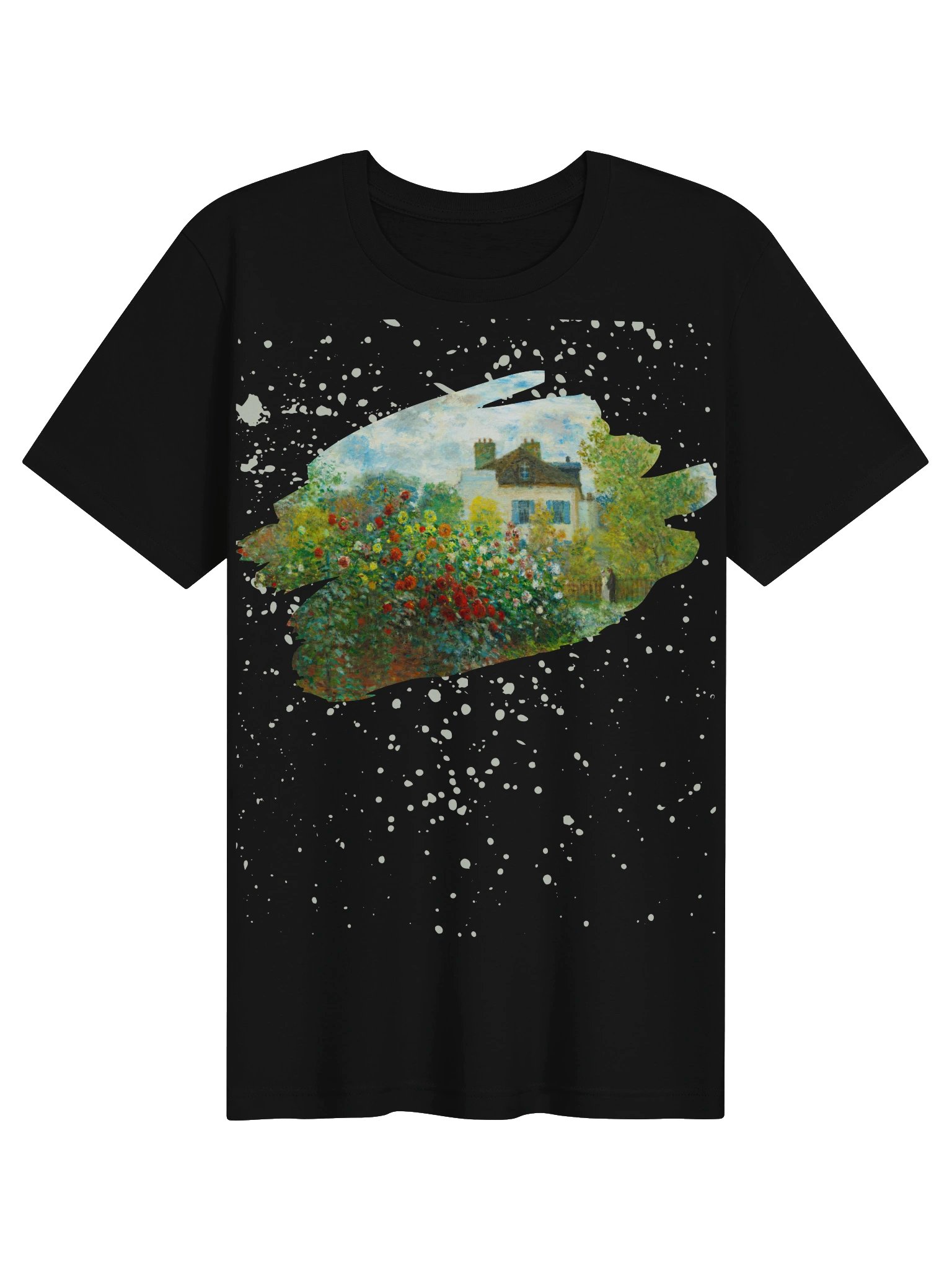 The Artist's Garden in Argenteuil (A Corner of the Garden with Dahlias) [Claude Monet] T-Shirt product image (3)
