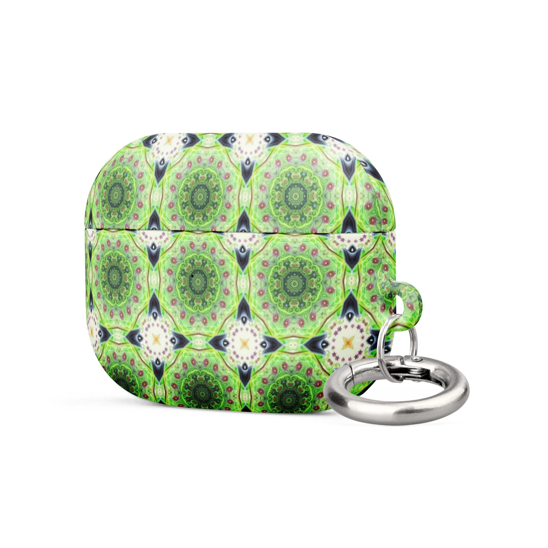Kaleidoscope Green Grid All-Over Print AirPods® Case product image (9)