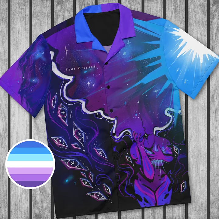 Berrisexual Subtle Pride Eldritch Horror Button Up Shirt product image (1)