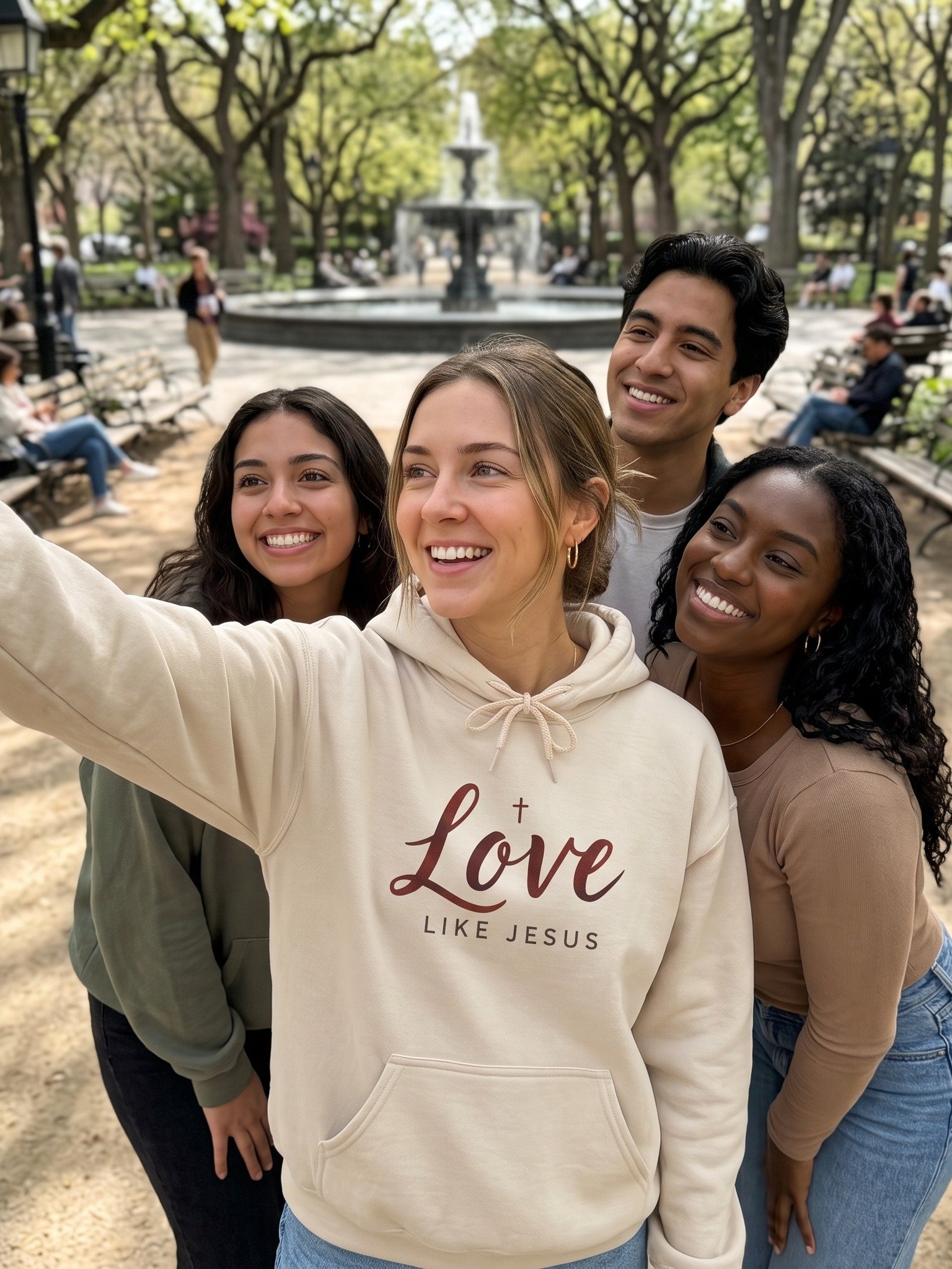 Love Like Jesus Hoodie — Christian Faith Pullover product image (3)