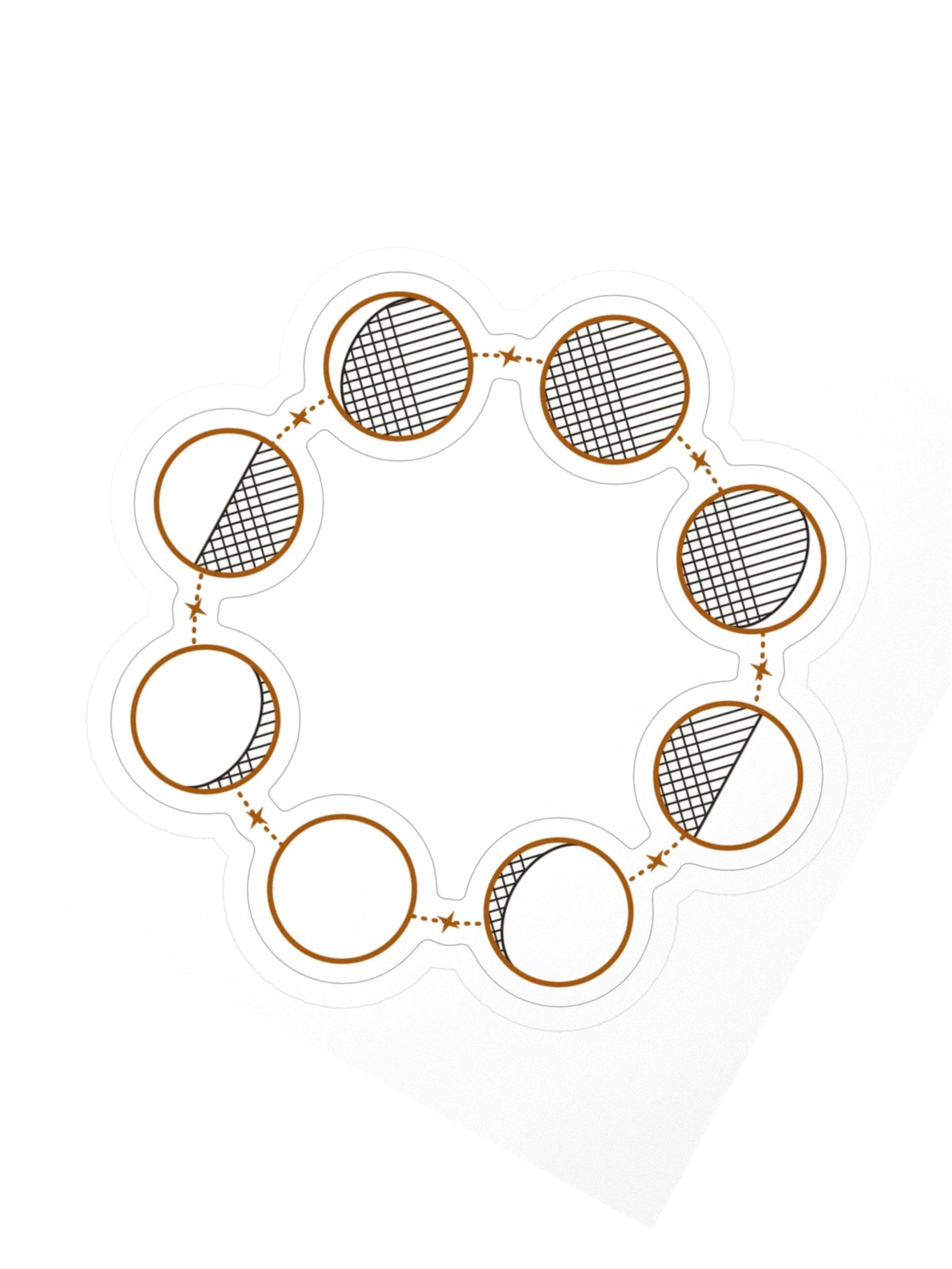 Moon phases sticker · MOTION product image (2)