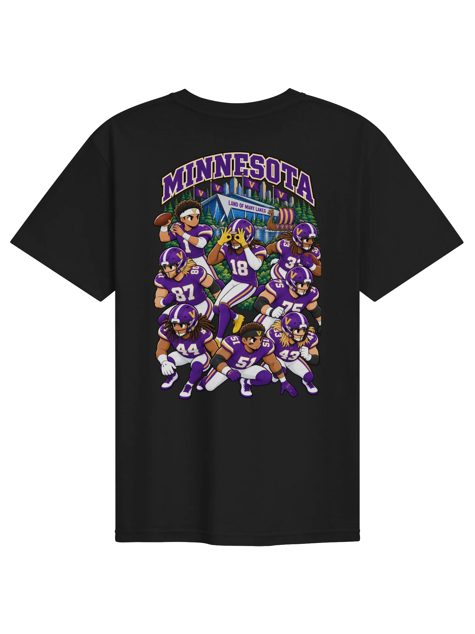 Minnesota Football 2026 Animated Player Back Print T-Shirt product image (2)