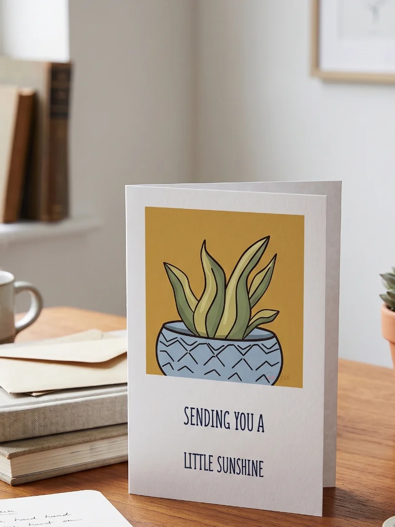 The Aloe Vera Design - "Send A Little Sunshine" Greeting Card product image (1)