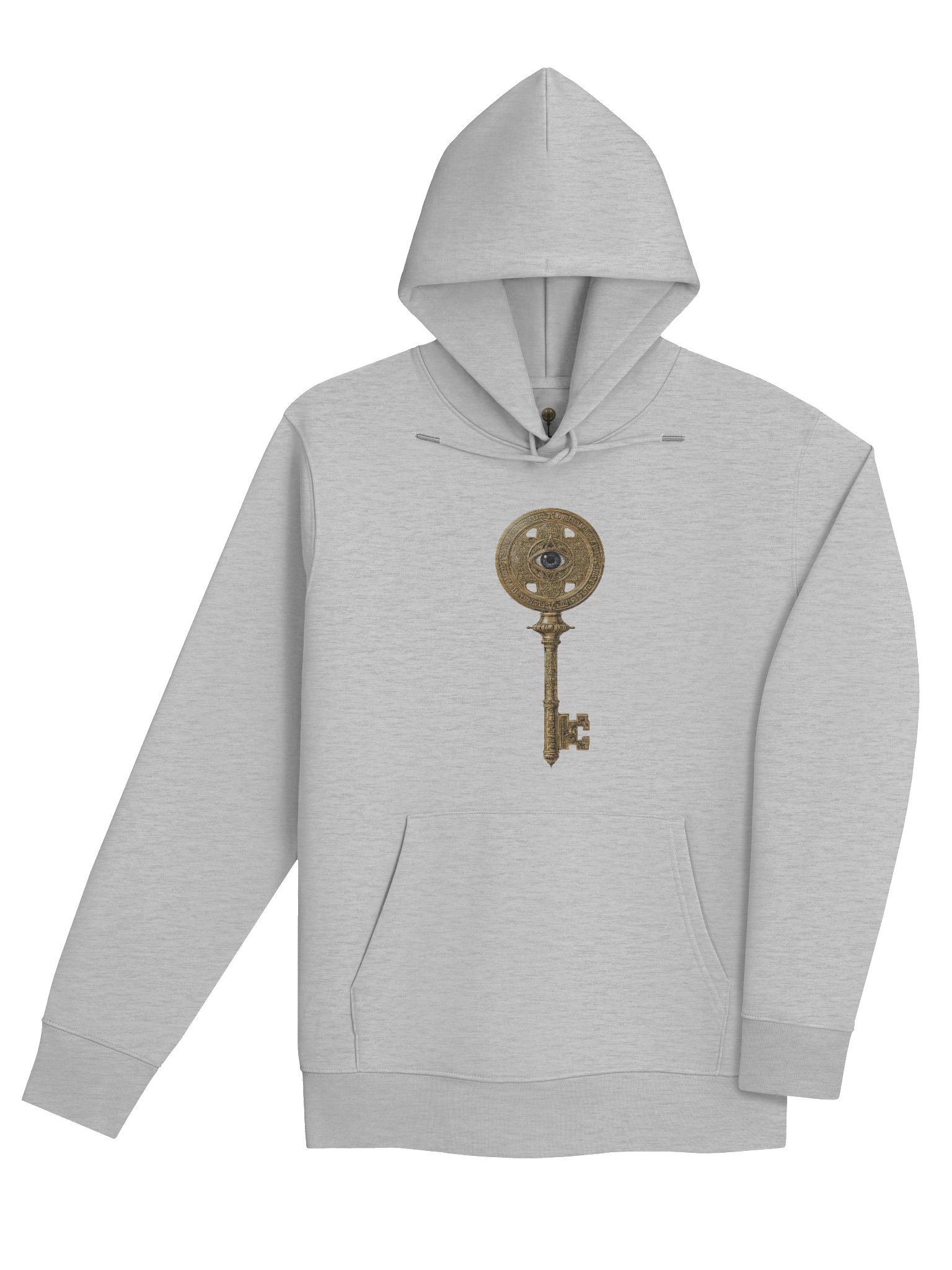The Gatekeeper’s Key – Heather Grey Foundation Edition (Front & Back Print) | Organic Hoodie product image (4)