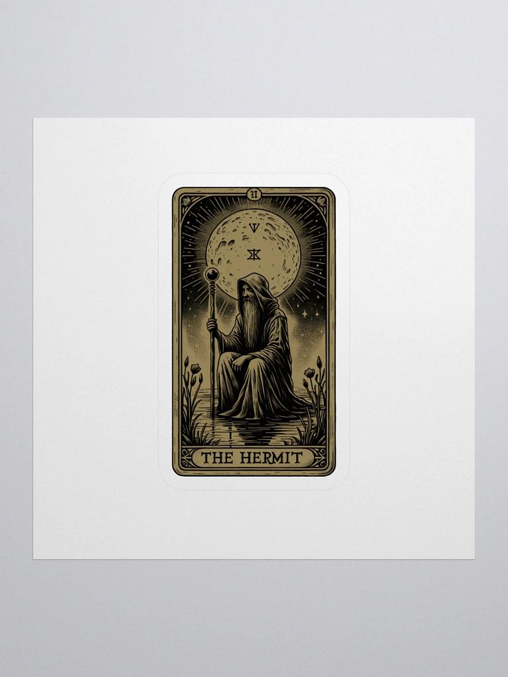 The Hermit Tarot Card Sticker product image (1)