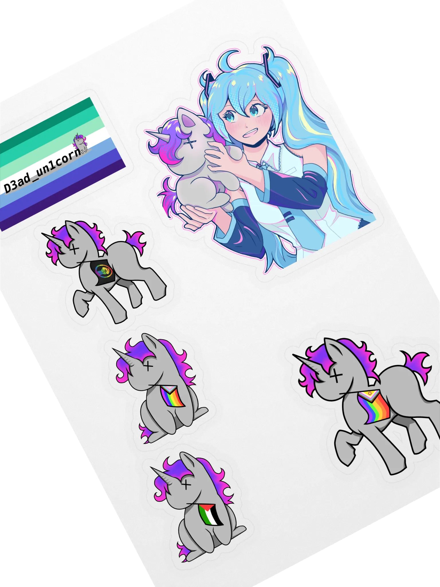 Unicorn Sticker Sheet product image (1)