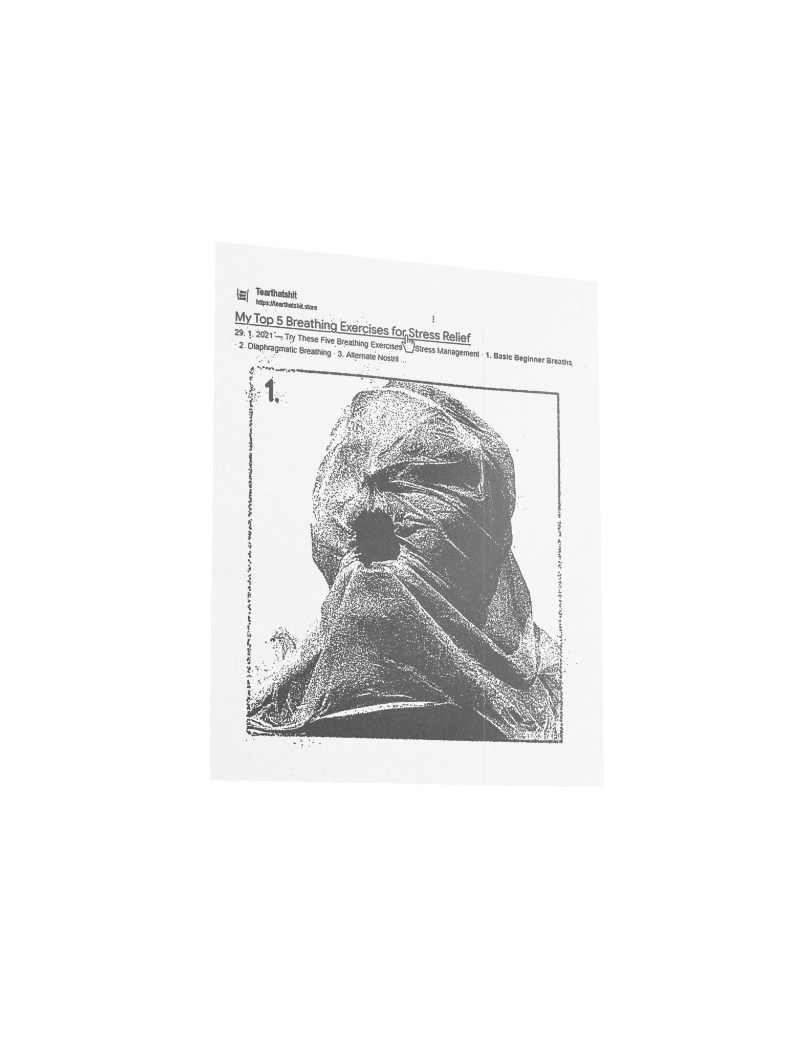 STRESS RELIEF WHITE POSTER product image (6)