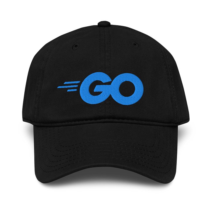 Minimalist embroidered GO Baseball Cap product image (1)