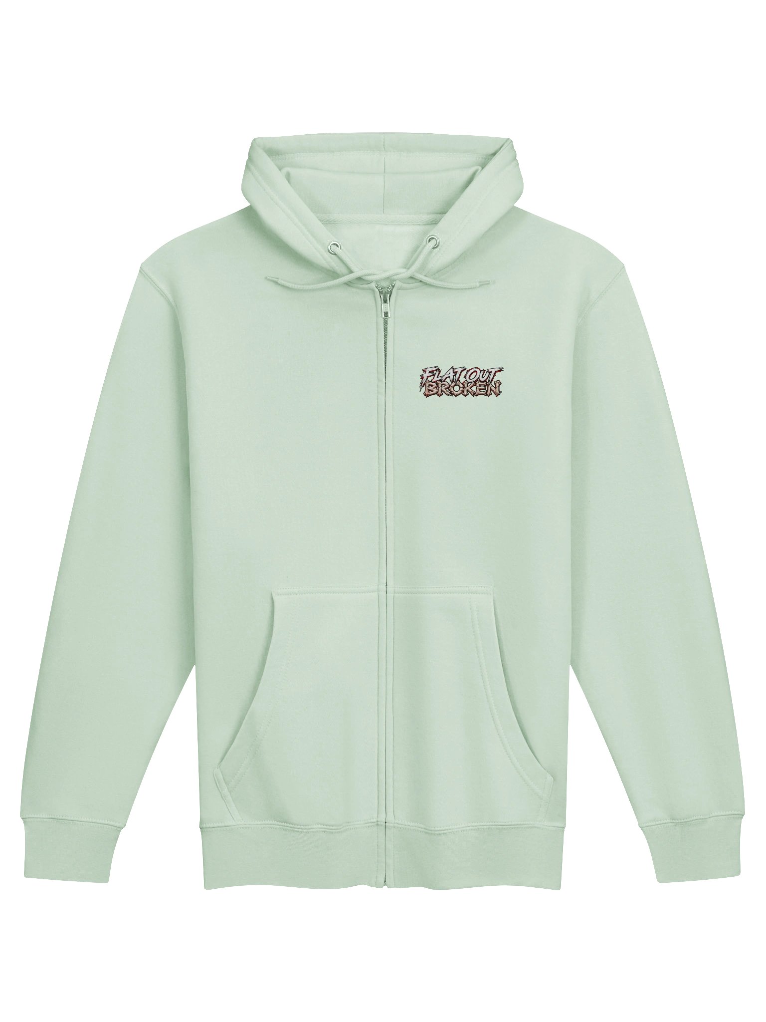 Whitewater Kayaking Hoodie — Paddle Hard, Panic Later Full-Zip Hoodie | Flat Out Broken™ product image (2)