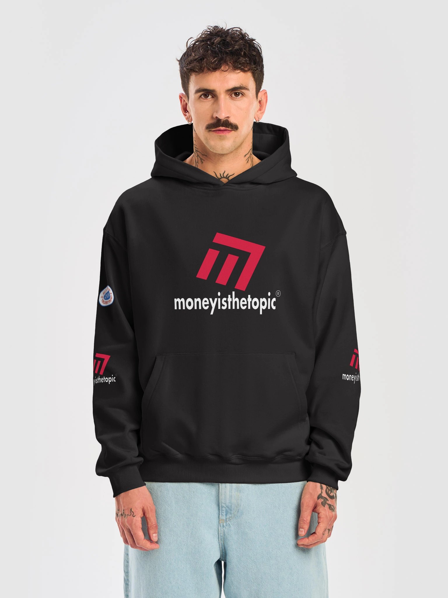 MONEY Club French-Terry Black Color Hoodie Unisex product image (5)
