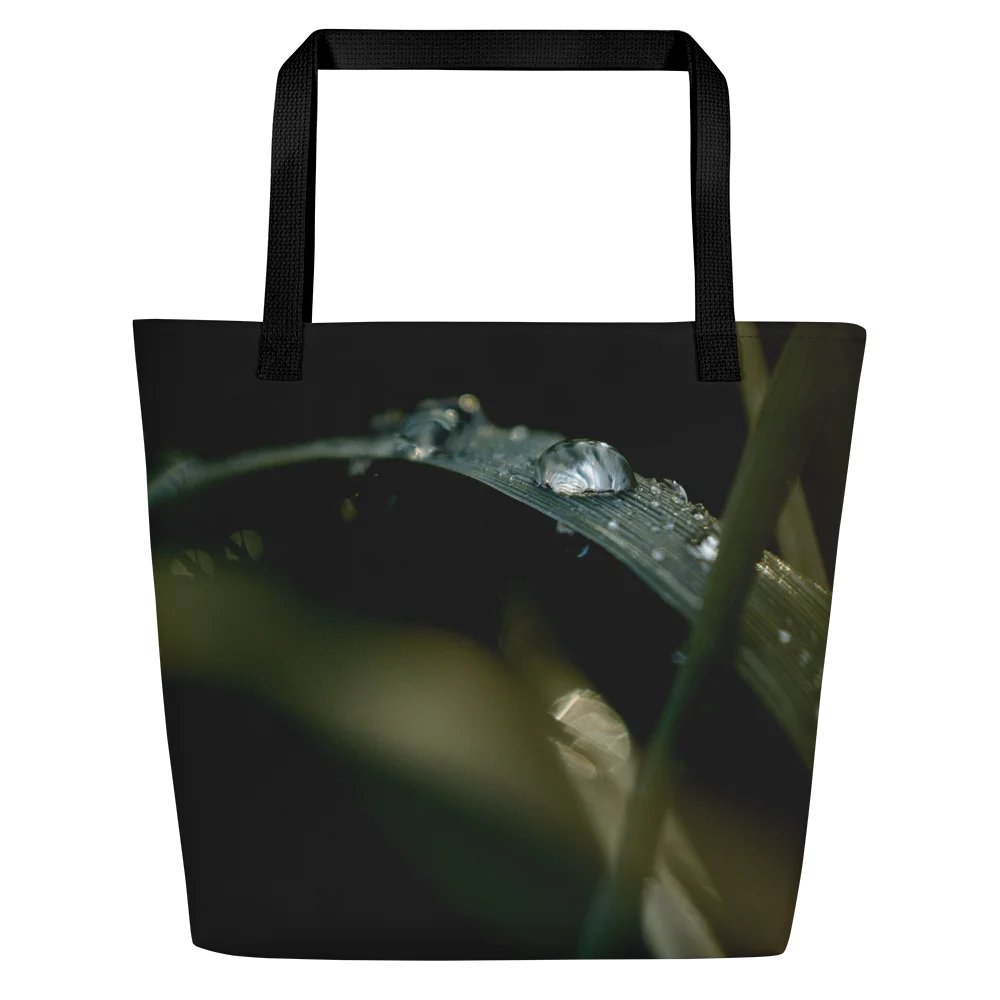 Large tote bag - Dew drops on grass product image (4)