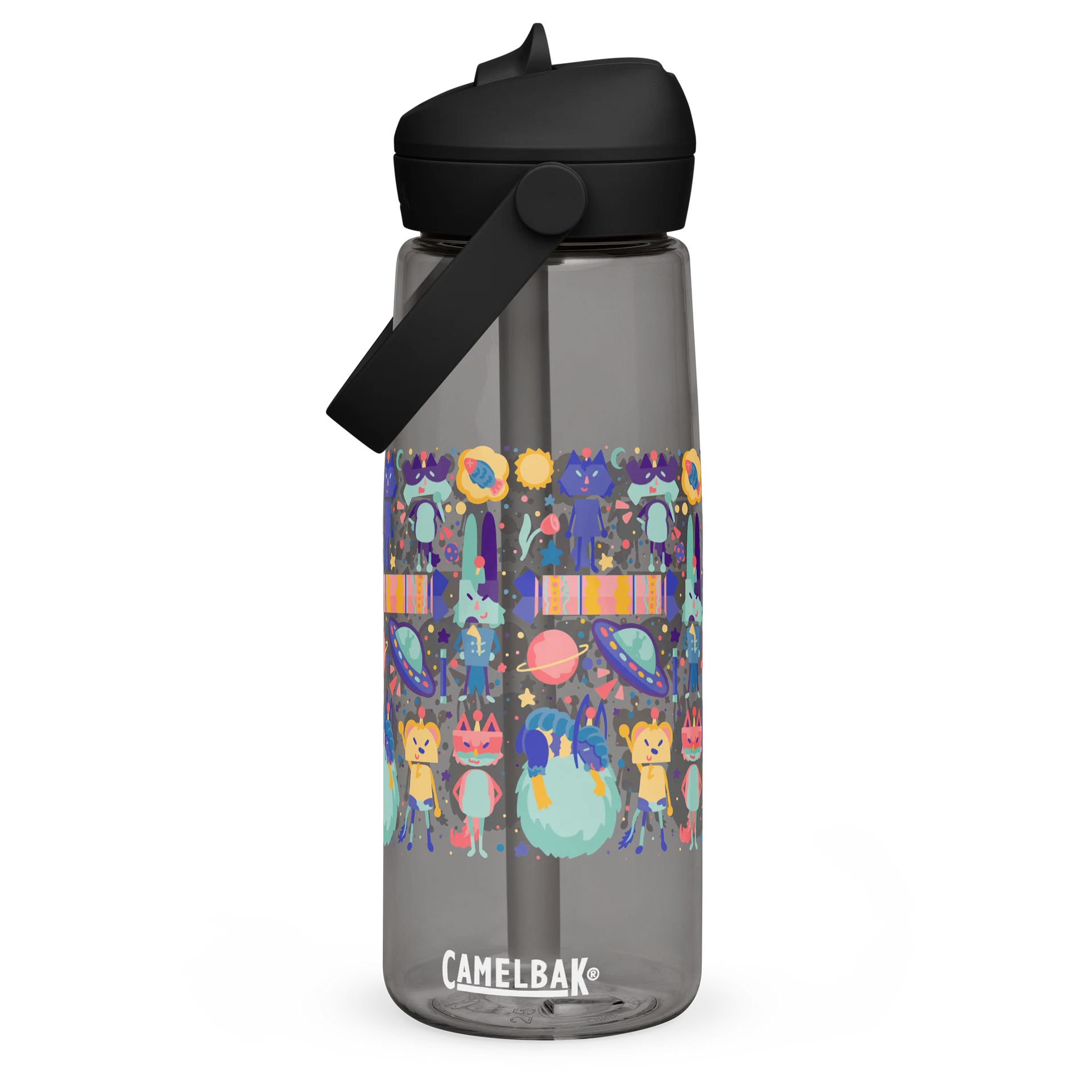 Cozy Cosmos Crew Clear Water Bottle product image (2)