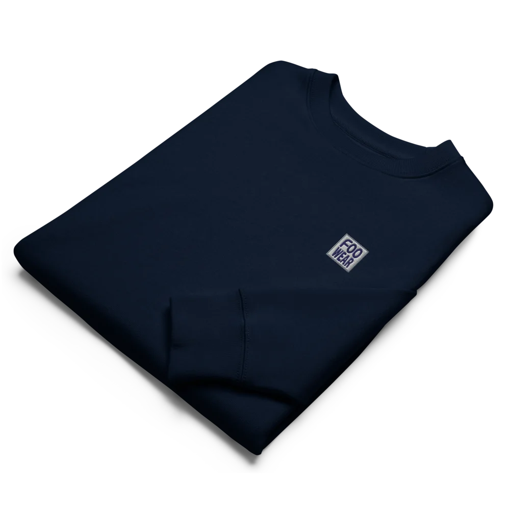 Embroidered Logo Sweatshirt in French Navy with Backprint product image (9)