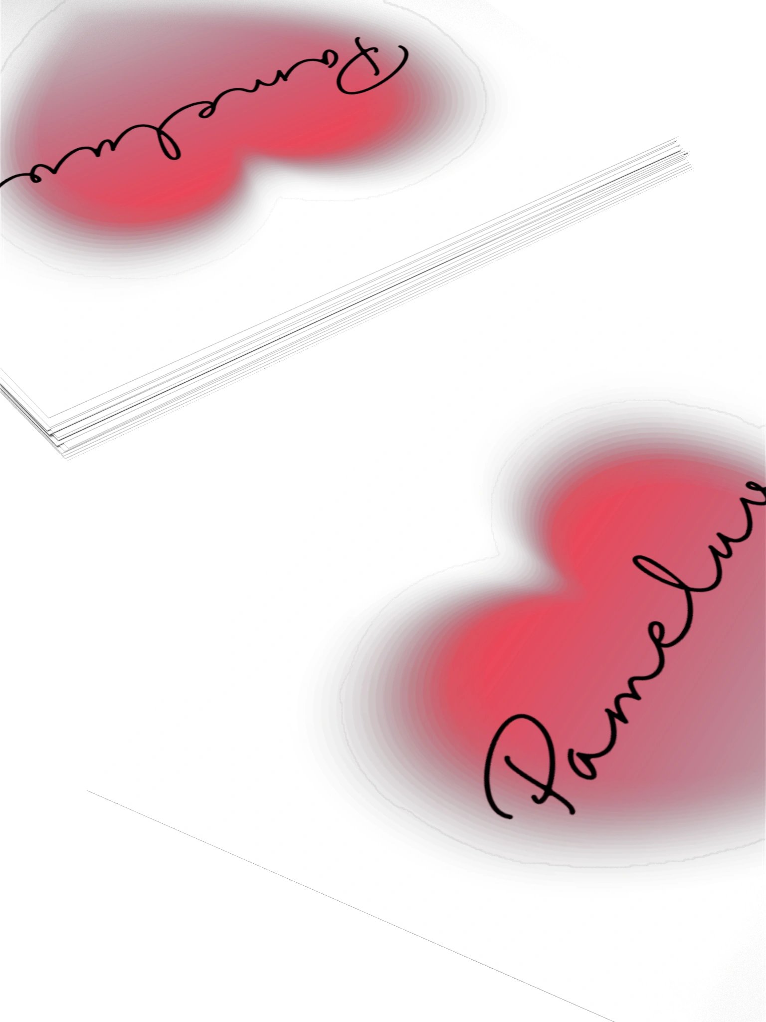Pameluv Pink Heart Kiss Cut Sticker product image (14)