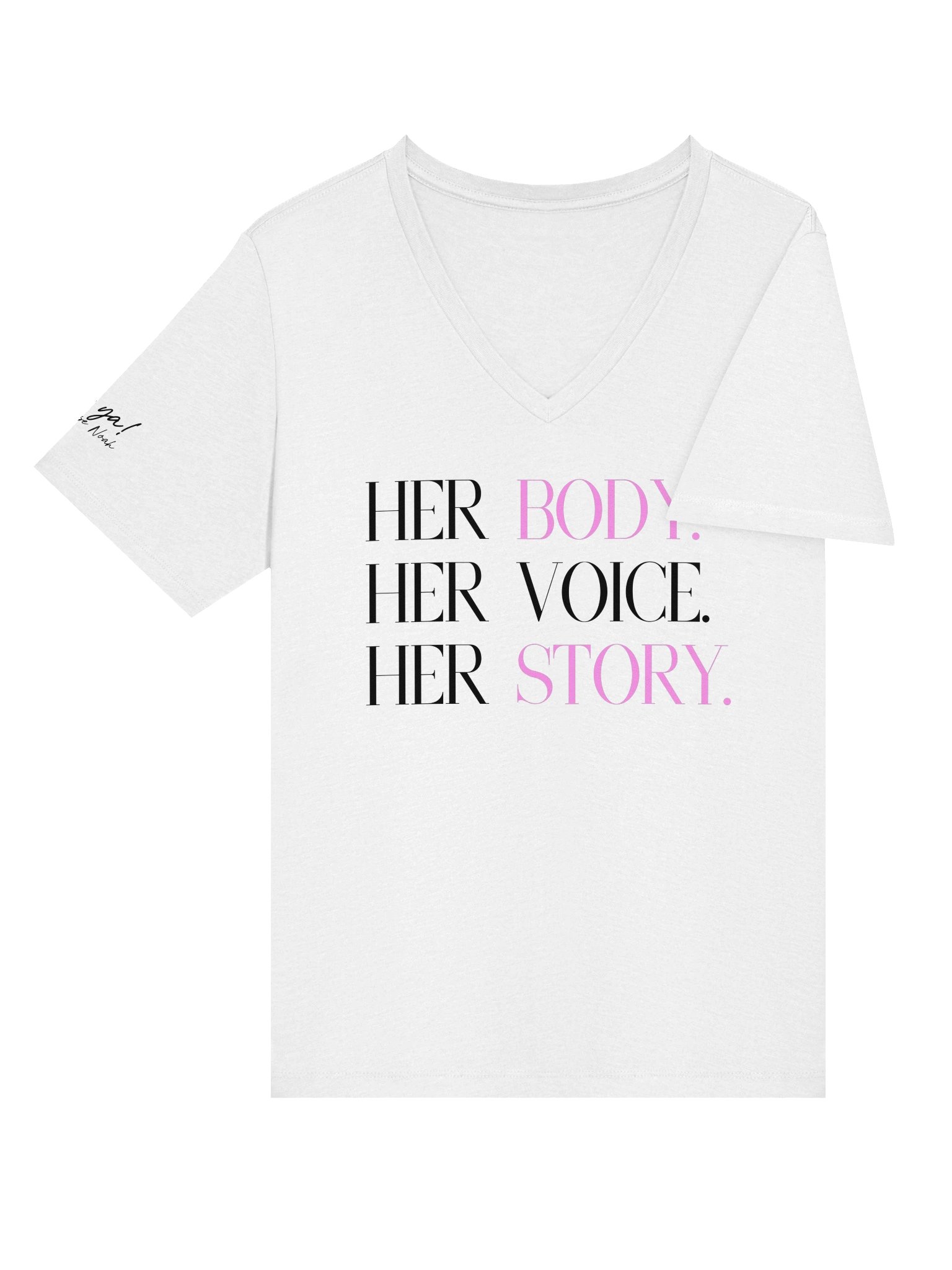 Her Body. Her Voice. Her Story (v-neck) product image (28)